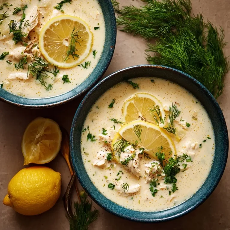 Greek Lemon Chicken Soup (Avgolemono-style)