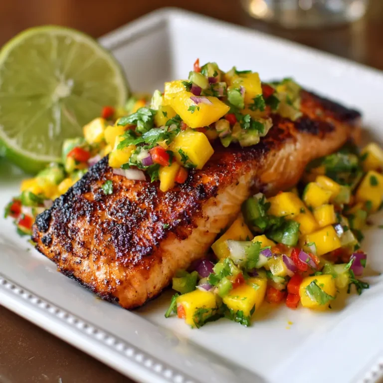 Grilled Salmon with Mango Salsa