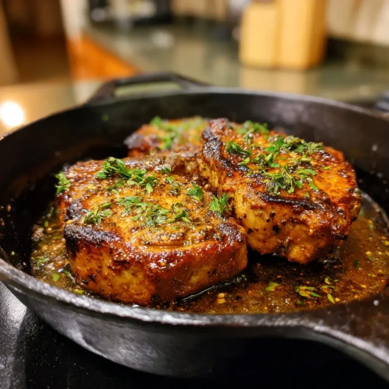 Honey Dijon Pork-free Turkey Chops (swap pork)