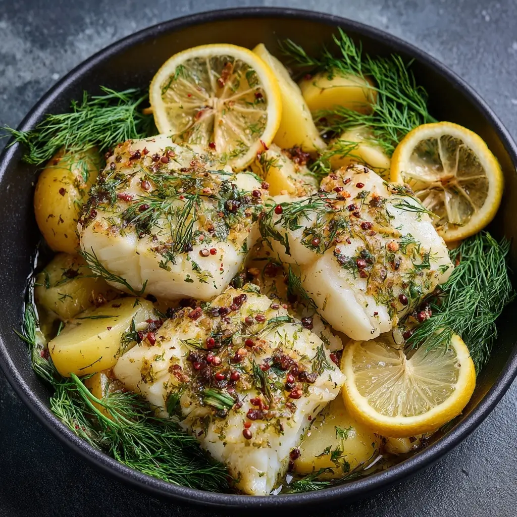 Lemon & Dill Baked Cod