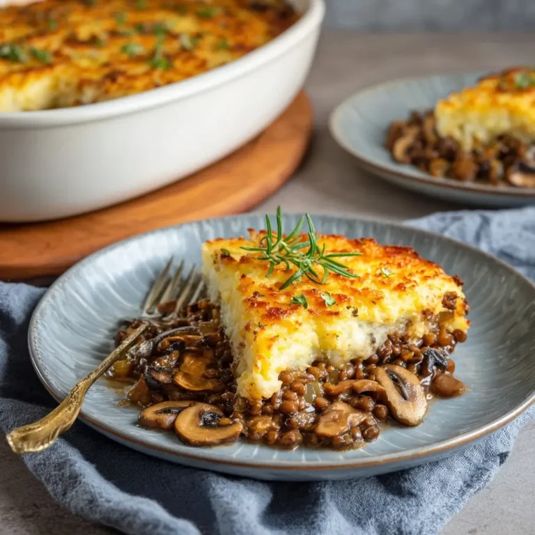 Lentil & Mushroom Shepherd's Pie