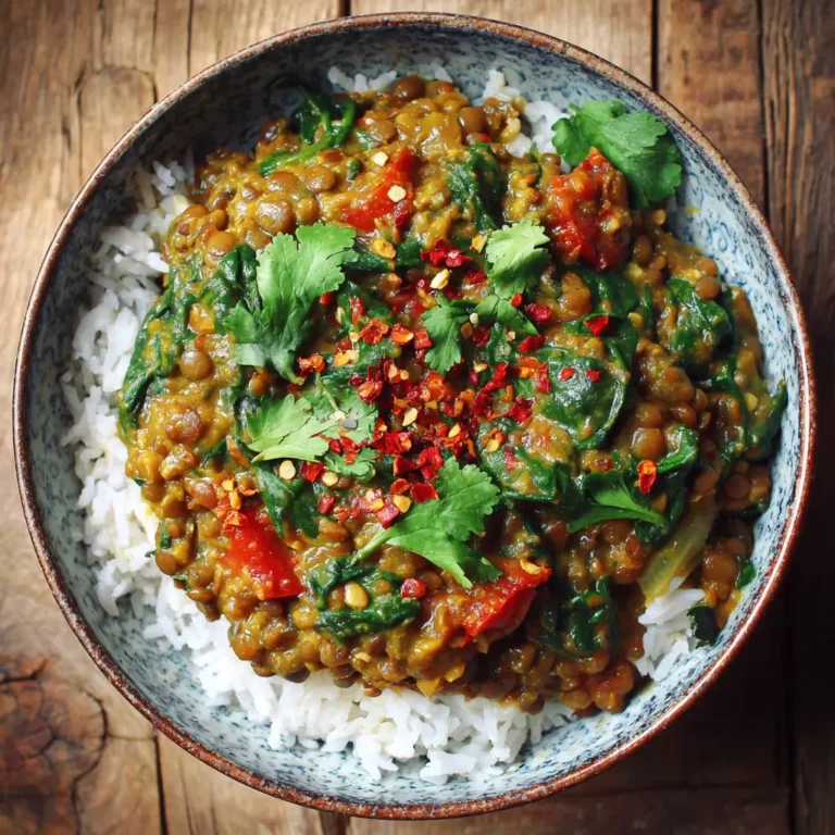 Lentil & Spinach Curry