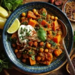Moroccan Chickpea & Sweet Potato Tagine