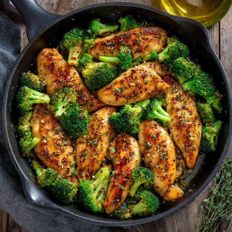 One-Pan Honey Mustard Chicken with Broccoli