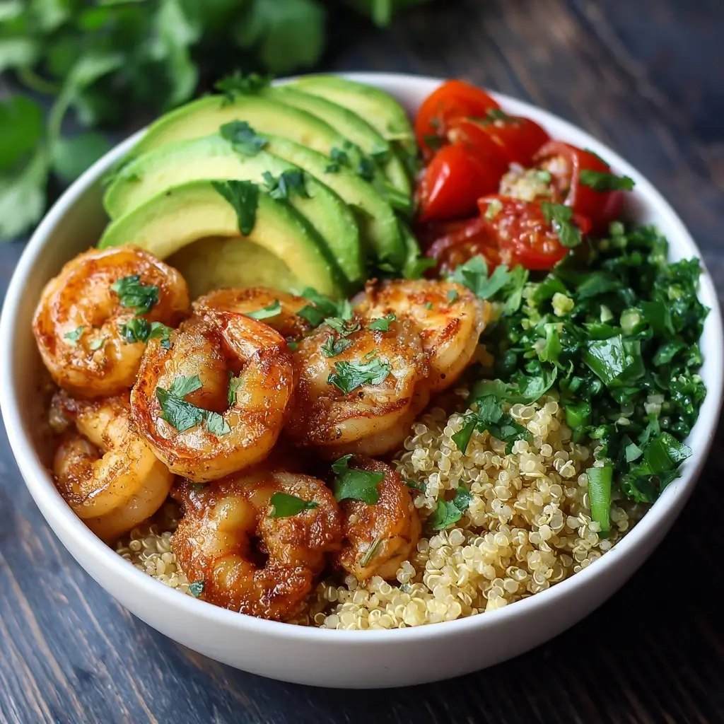 Shrimp & Avocado Quinoa Bowls