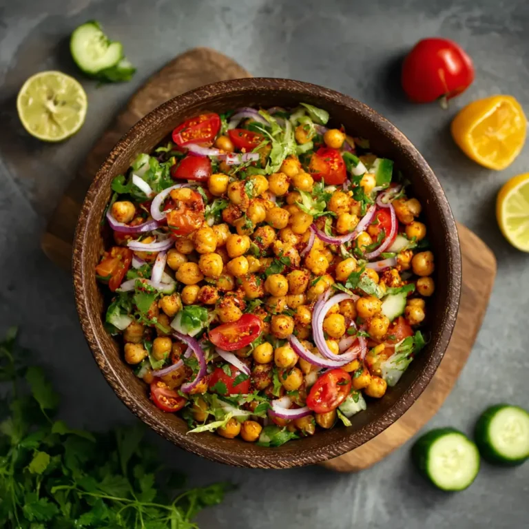 Spicy Roasted Chickpea Salad