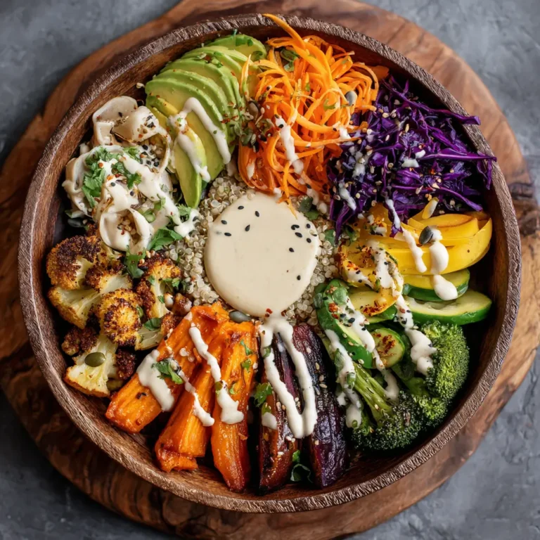Vegan Buddha Bowl with Tahini Dressing