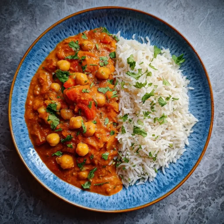 Vegan Chickpea Tikka Masala with Basmati Rice