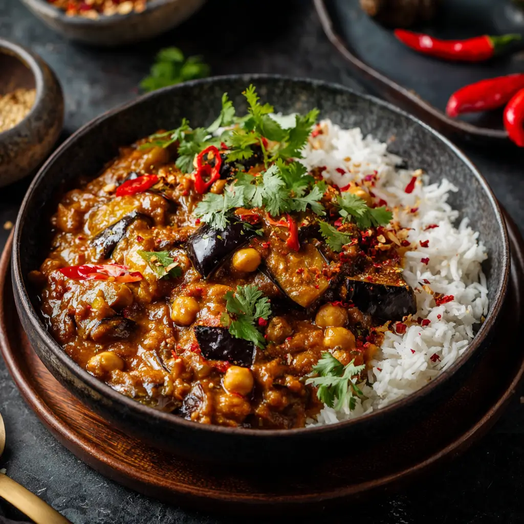 Vegan Eggplant & Chickpea Curry