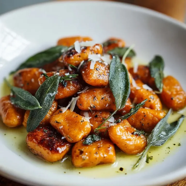 Vegan Sweet Potato Gnocchi with Sage Butter