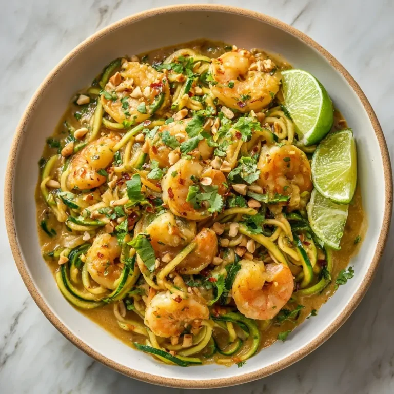 Zucchini Noodle Pad Thai with Shrimp