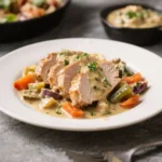 Creamy Tuscan Turkey Tenderloin with Veggies