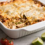 Gluten-Free Quinoa Chicken Enchilada Casserole