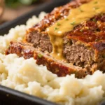 Honey Mustard Turkey Meatloaf with Mashed Cauliflower