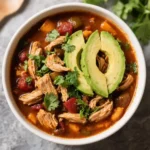 Mexican Turkey Chili with Avocado & Cilantro