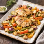 One-Sheet Roasted Chicken & Veggie Medley