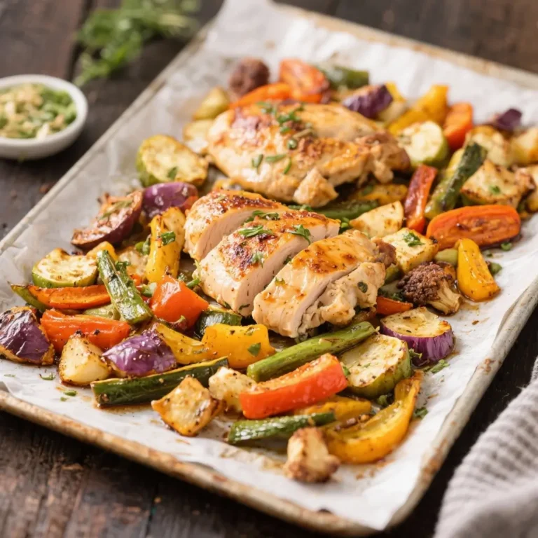 One-Sheet Roasted Chicken & Veggie Medley