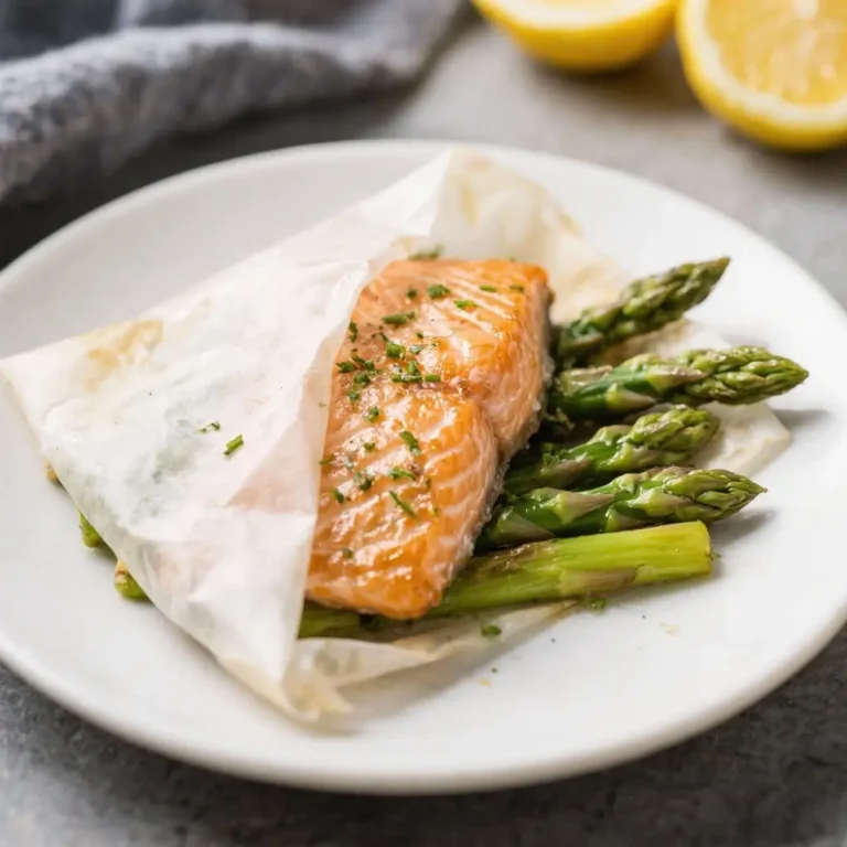 Salmon & Asparagus Lemon Folio Packets