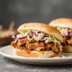 Vegan BBQ Jackfruit Sandwiches with Slaw