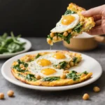 Vegan Breakfast-for-Dinner Chickpea Frittata with Spinach