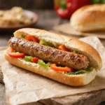Vegan Italian Sausage (plant-based) & Peppers Hoagies