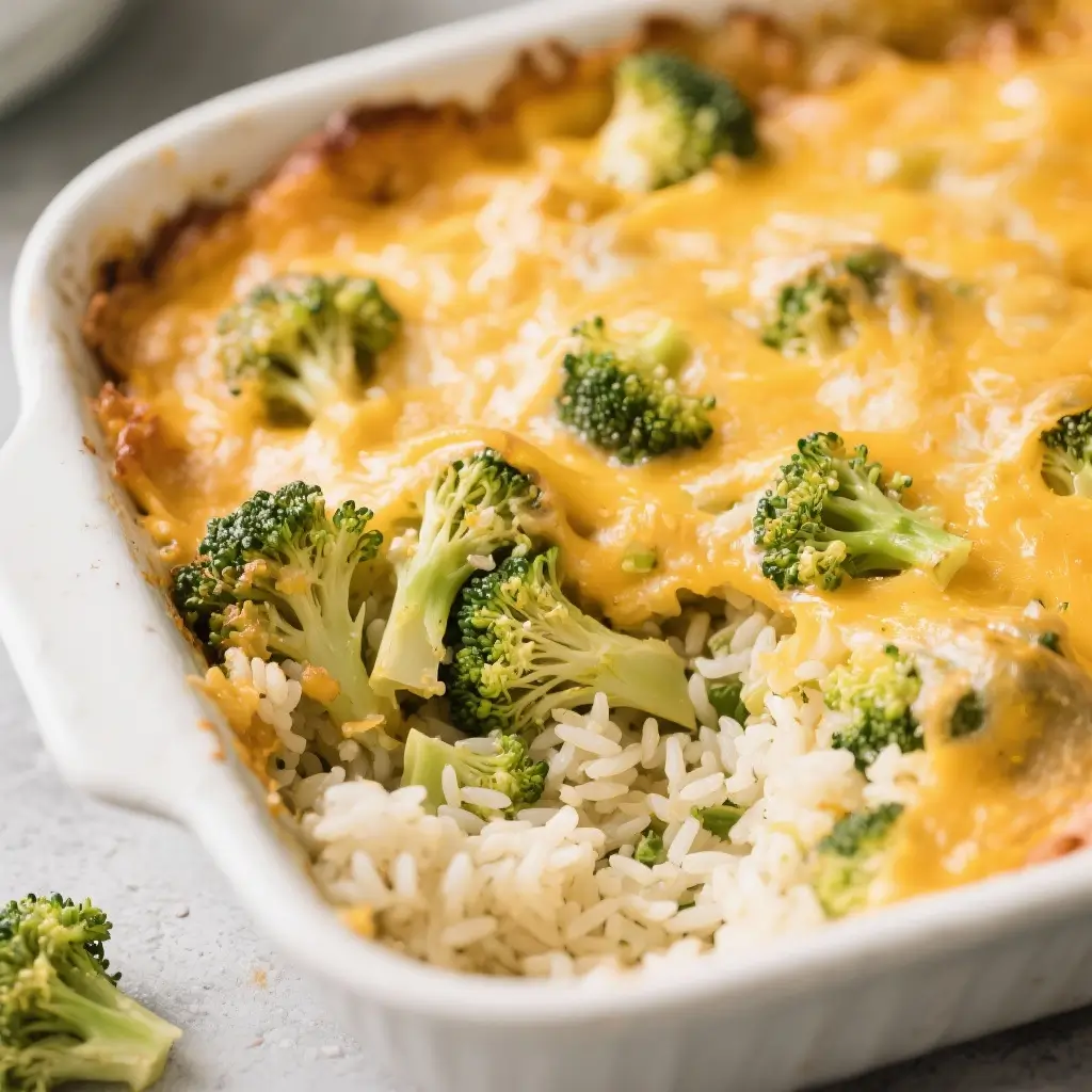 Vegan Vegan “Cheesy” Broccoli Rice Casserole (dairy-free)