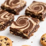 Brownie Cookie Swirl Bars