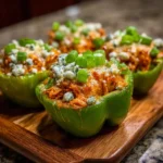 Buffalo Chicken Stuffed Peppers