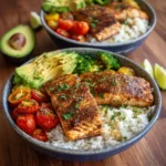 Cajun Salmon Rice Bowls