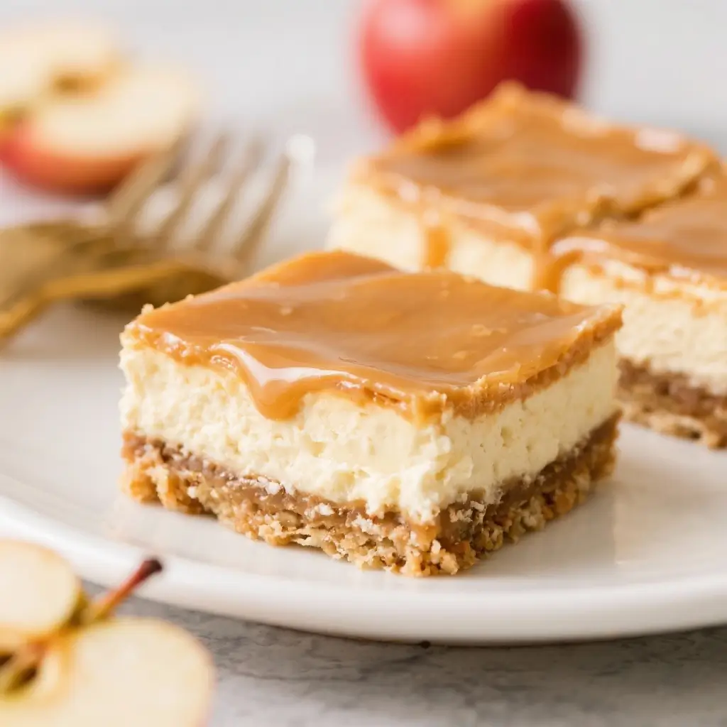 Caramel Apple Cheesecake Bars