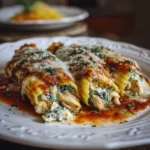 Chicken and Spinach Stuffed Manicotti
