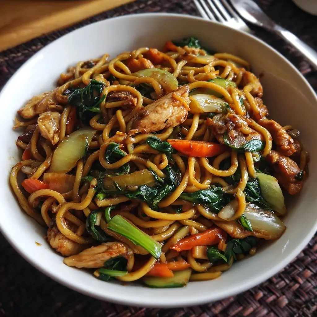 Chicken and Veggie Lo Mein