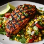 Chili Lime Grilled Chicken with Corn Salad