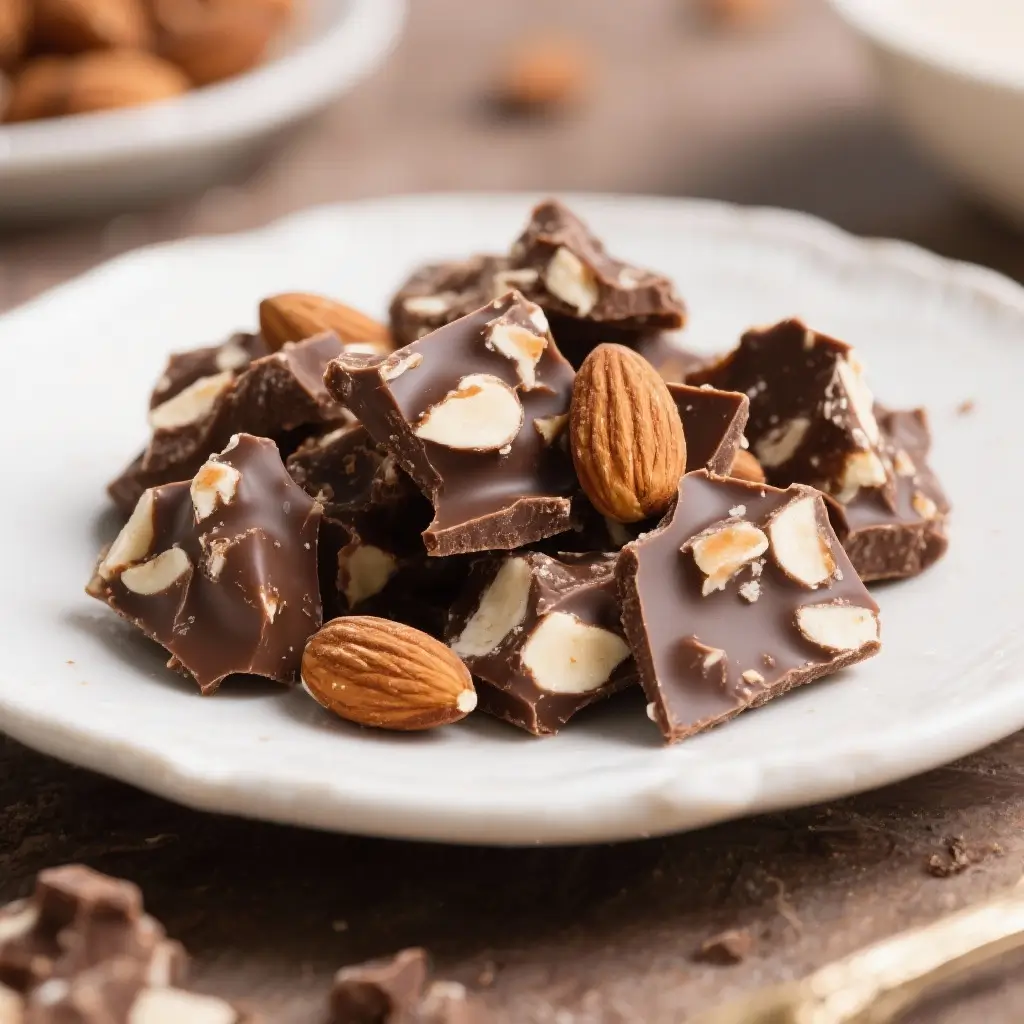 Chocolate Almond Bark Clusters