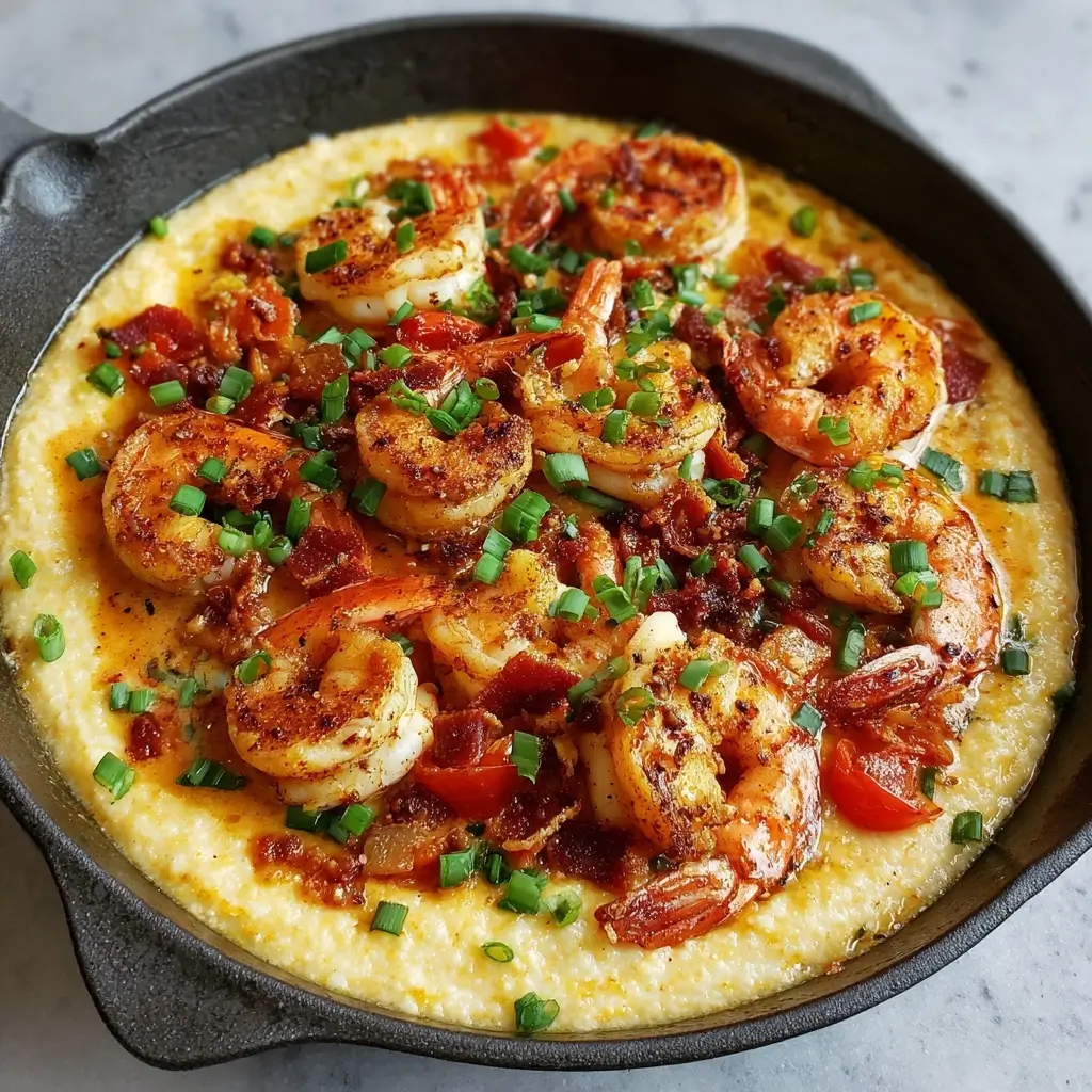 Creamy Cajun Shrimp and Grits