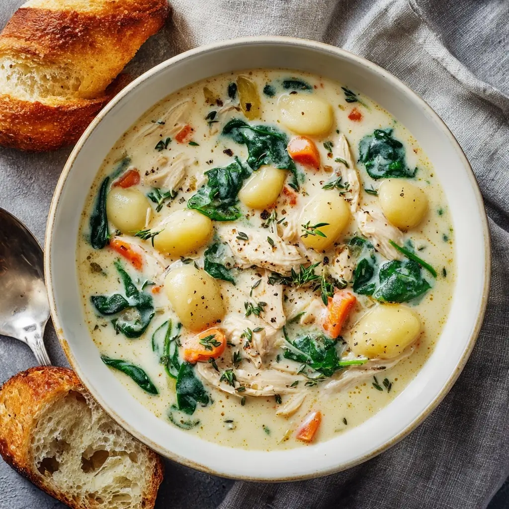 Creamy Chicken Gnocchi Soup
