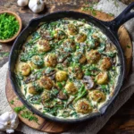 Creamy Spinach Mushroom Gnocchi