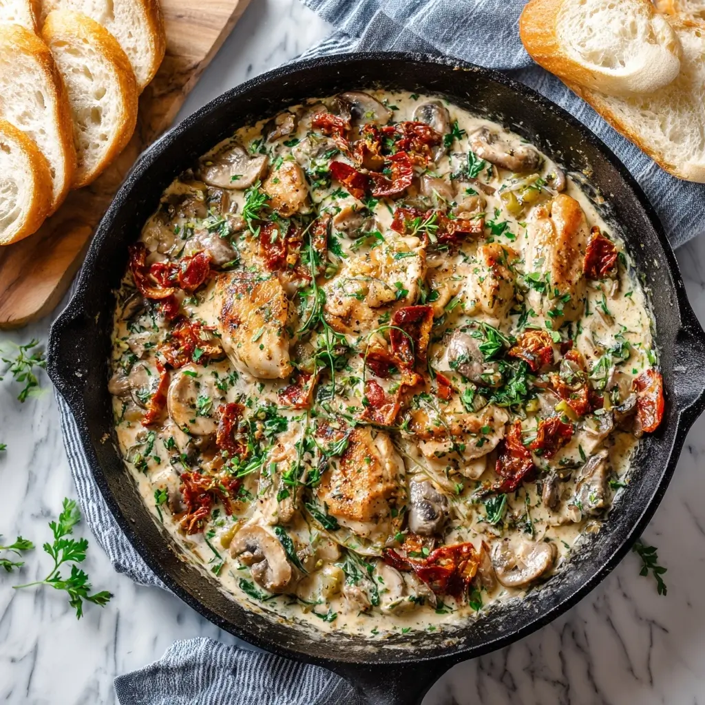 Creamy Tuscan Chicken Skillet