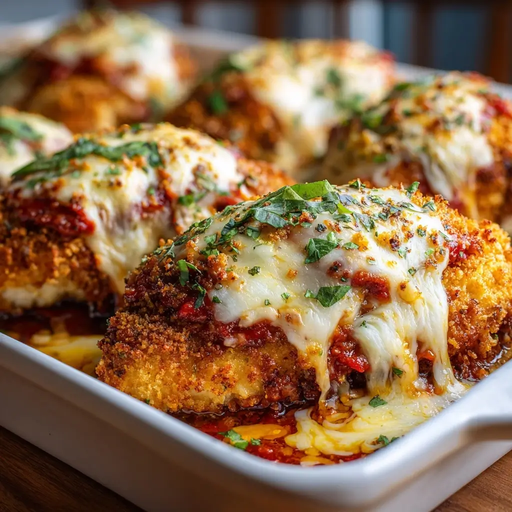 Crispy Chicken Parmesan Bake