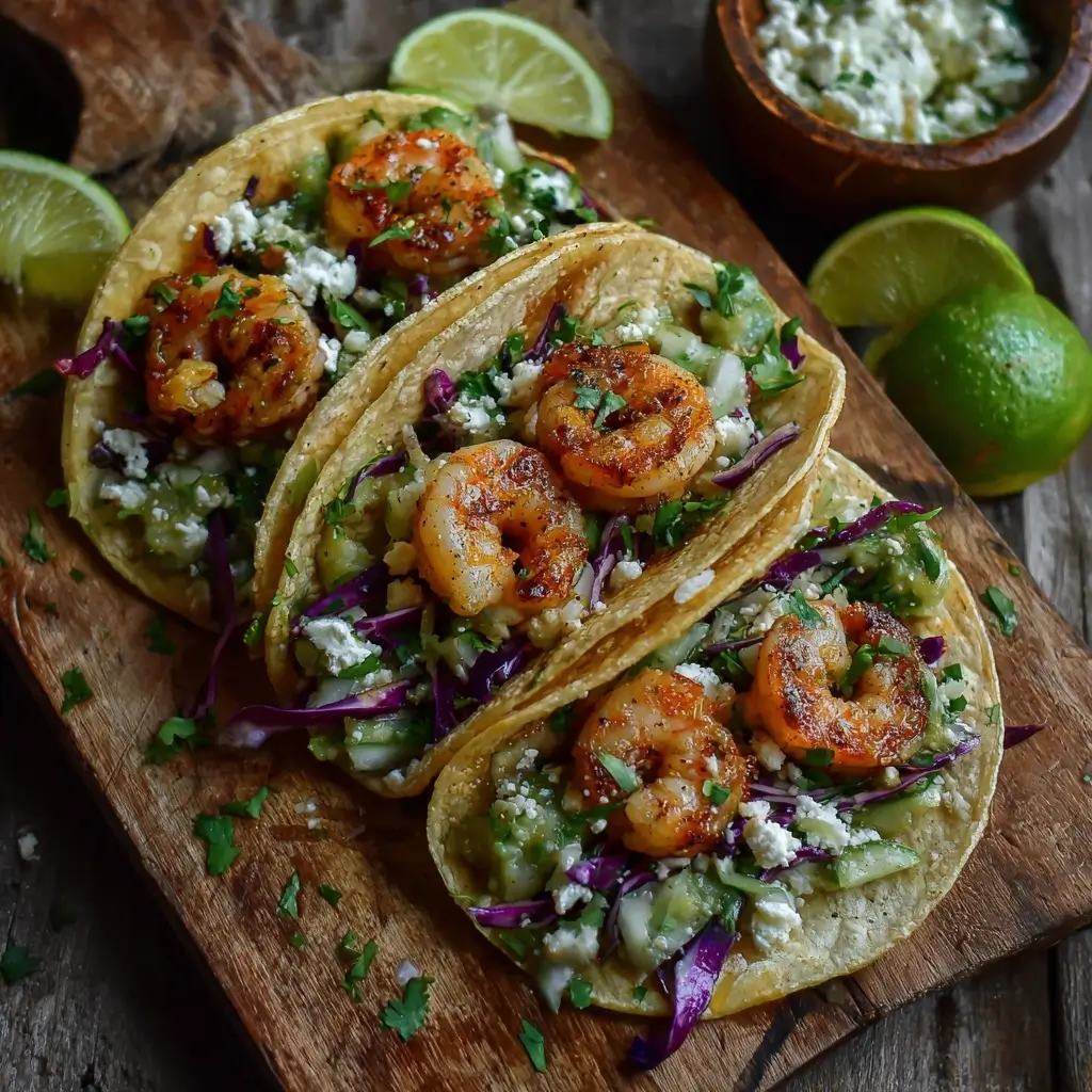 Garlic Lime Shrimp Tacos