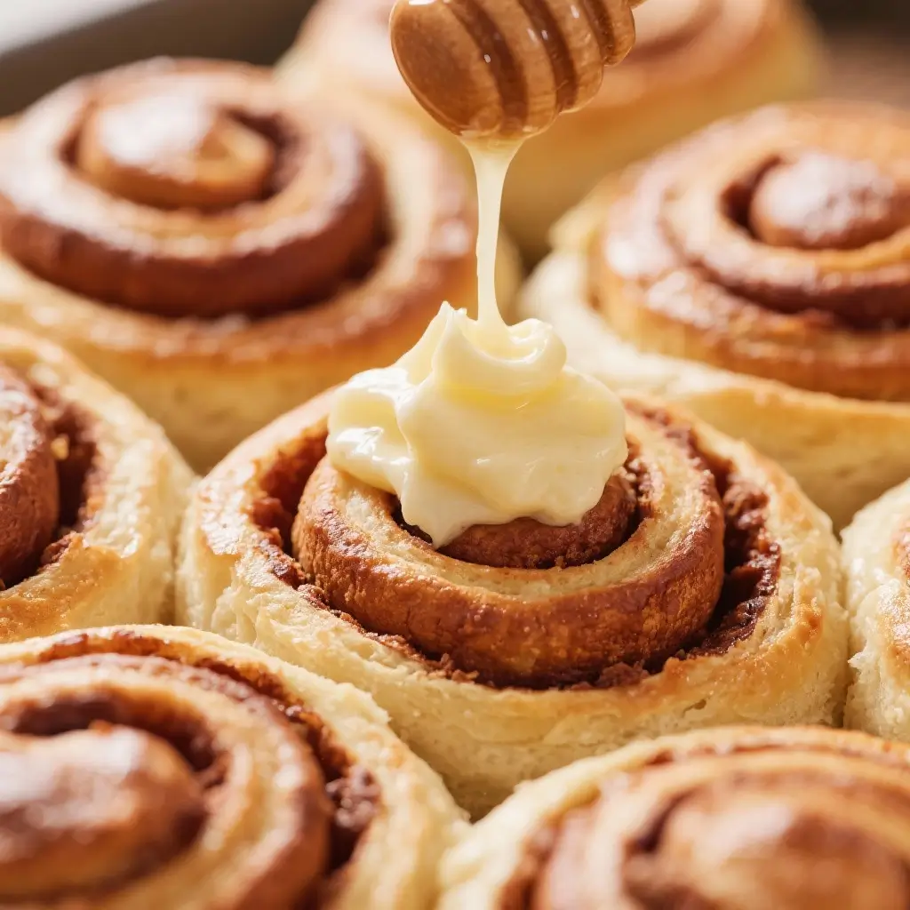 Honey Butter Cinnamon Rolls