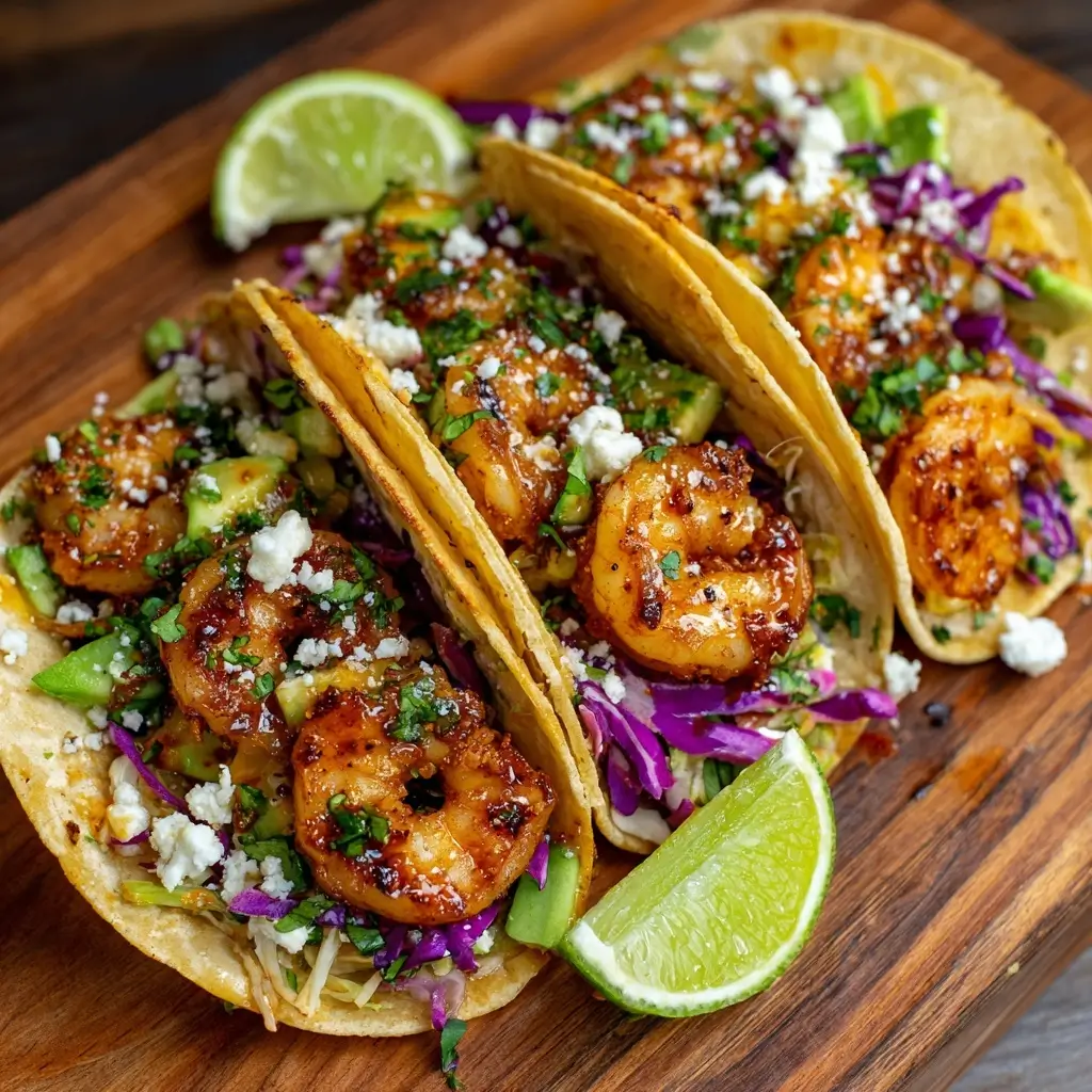 Honey Lime Shrimp Tacos