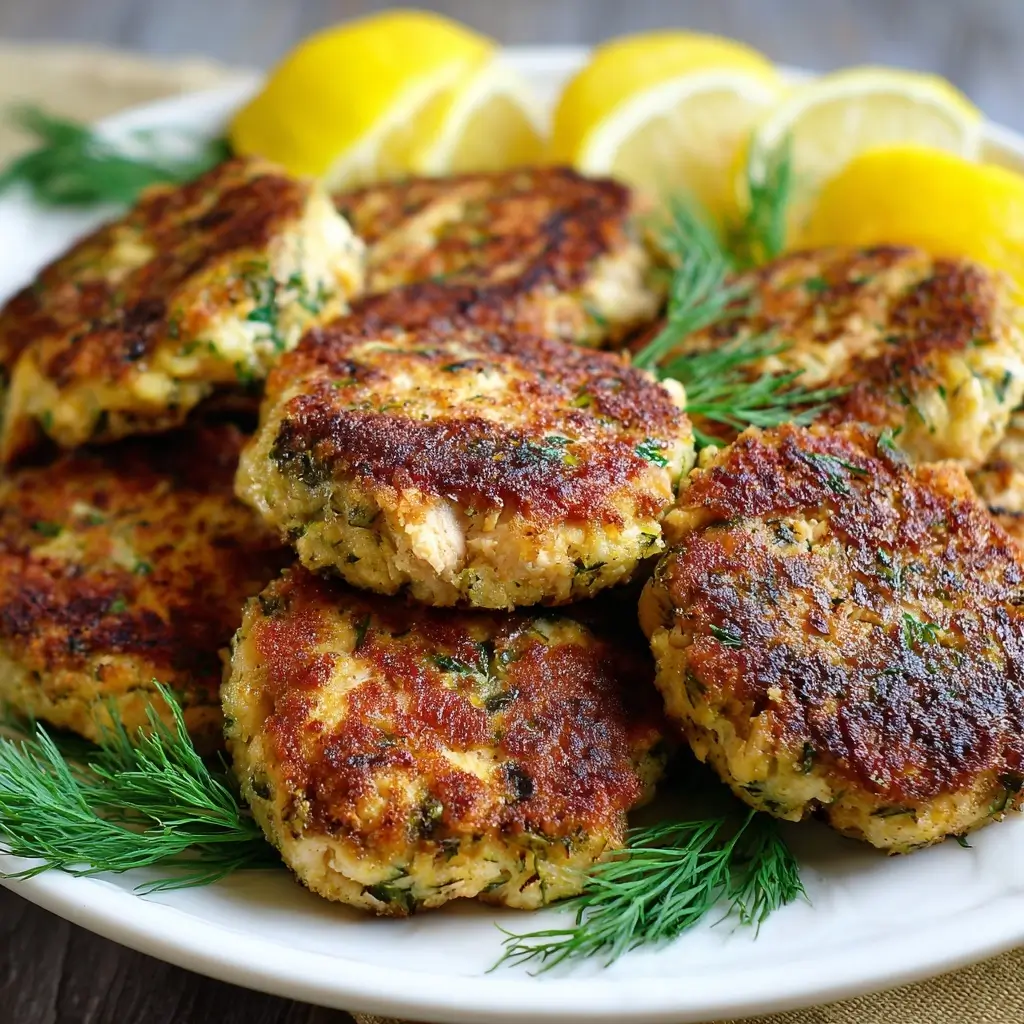 Lemon Dill Salmon Patties
