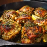 Lemon Herb Roasted Chicken Thighs
