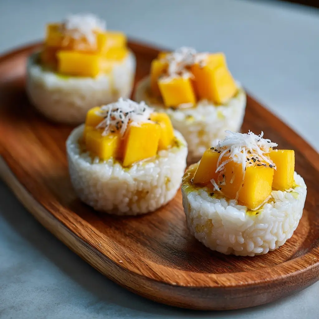 Mango Sticky Rice Dessert Cups