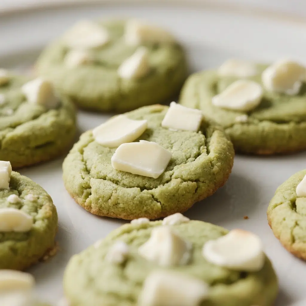 Matcha White Chocolate Cookies