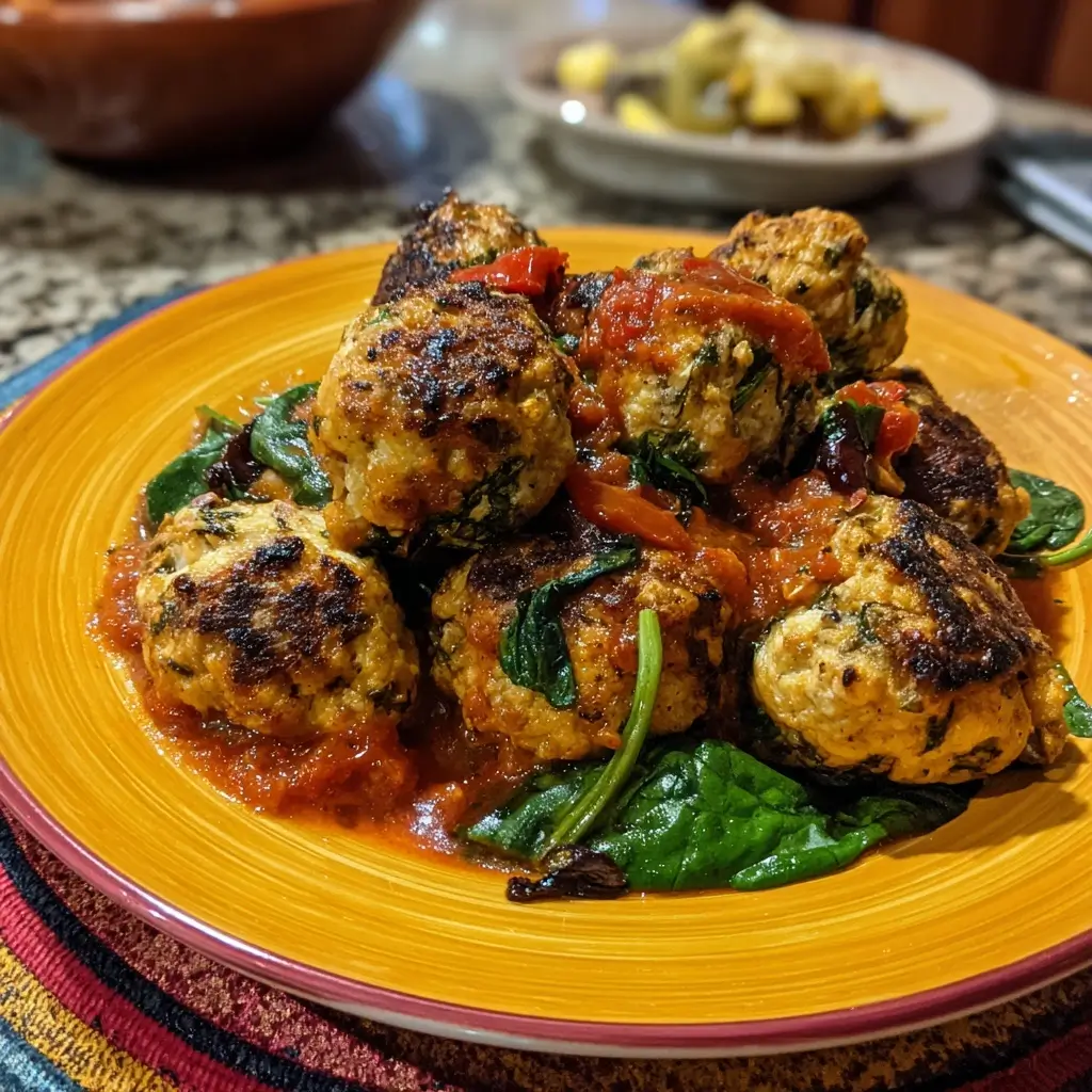 Mediterranean Chicken Meatballs