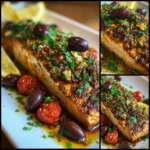 Mediterranean Salmon with Olives