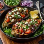 Mediterranean Stuffed Eggplant