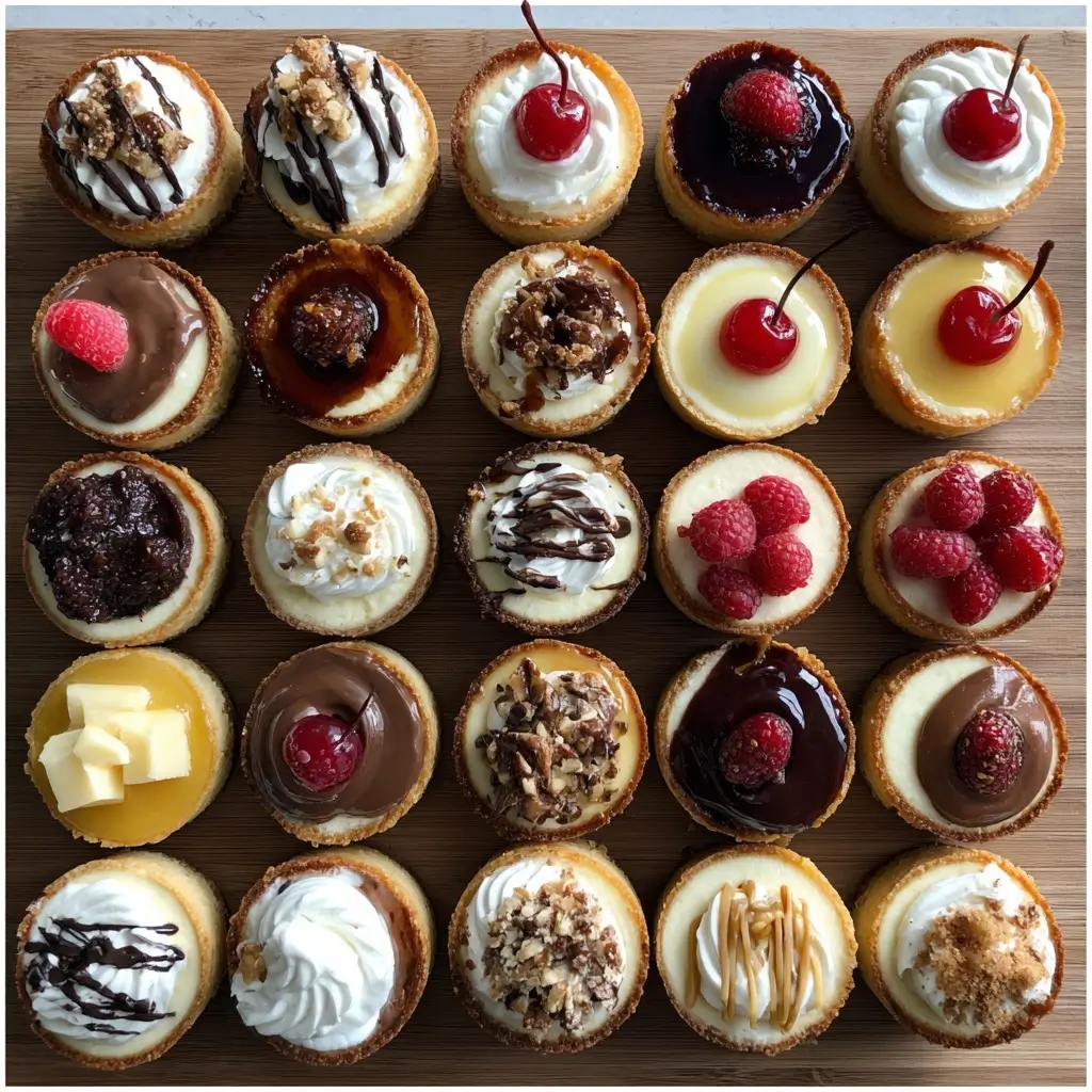 Mini Cheesecakes (various toppings)